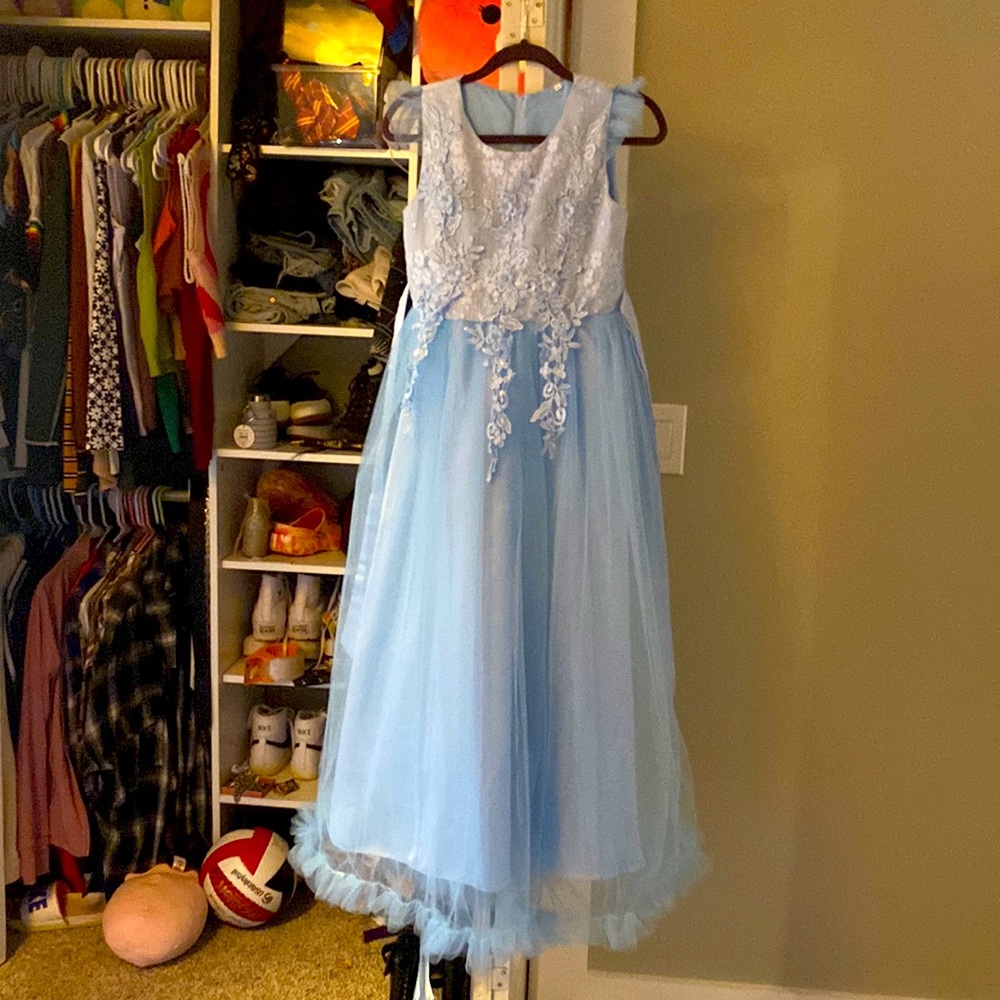 Blue girls Cinderella dress